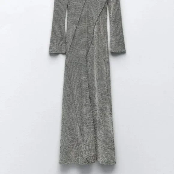 ZARA PRONOUNCED SEAM MIDI DRESS
